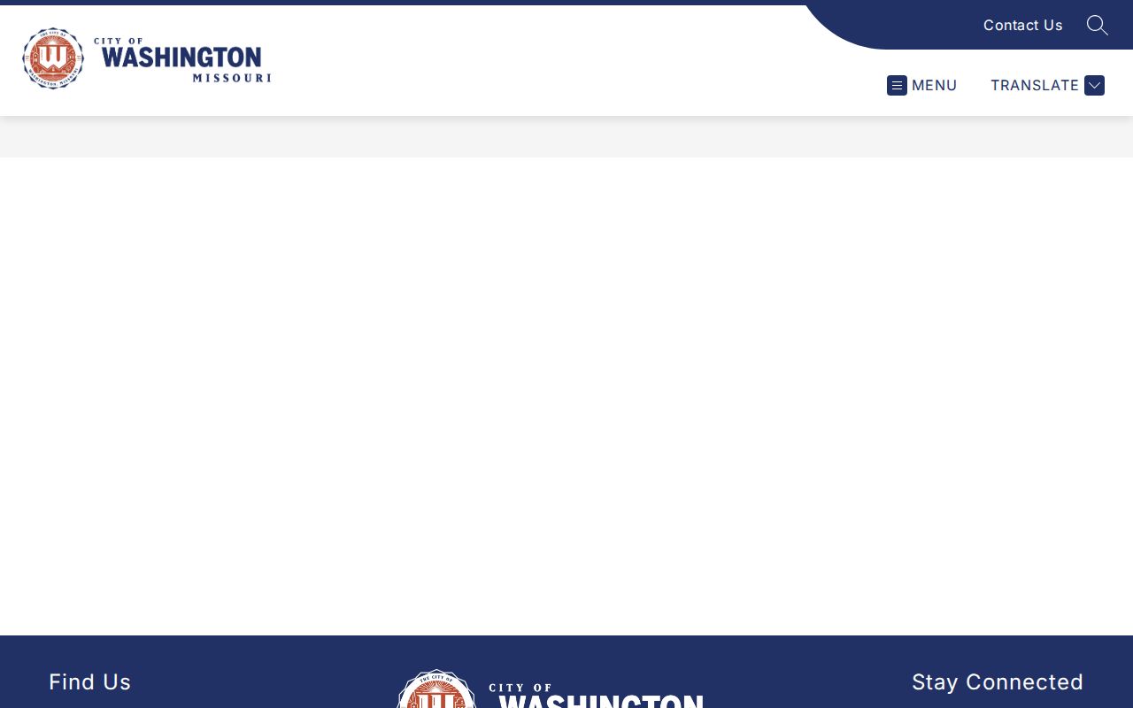 Washington Police Department official page for Washington arrest-record requests